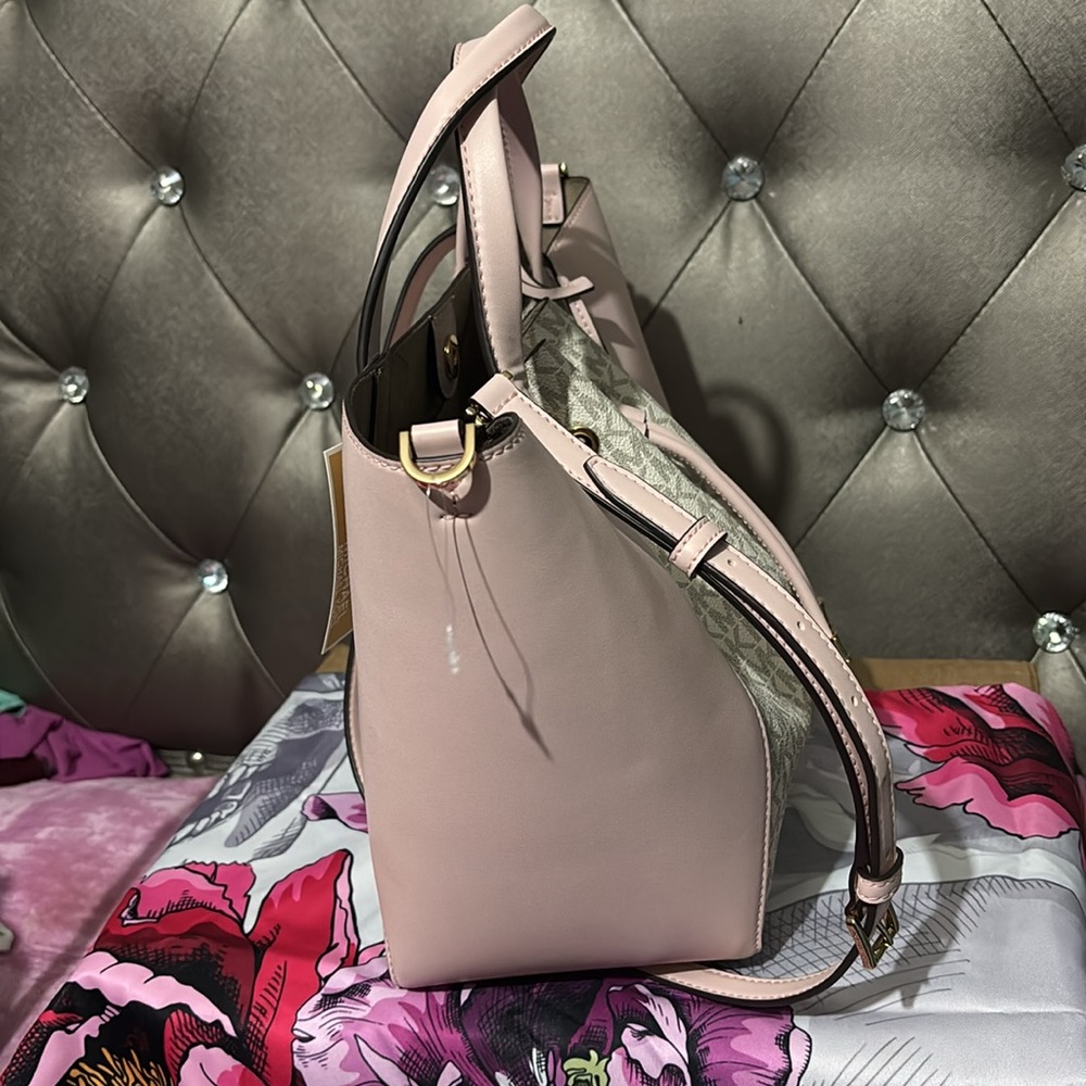 NWT Michael Kors Phoebe Large Draw String Bucket Grab Bag - Picture 4 of 8
